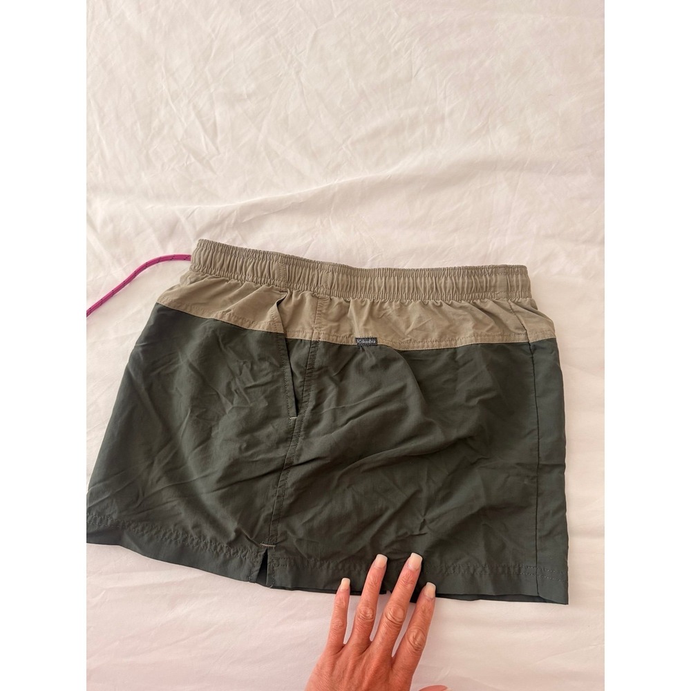 COLUMBIA SKORT green tan women's small hiking‎ tennis pickleball outdoor skirt - Picture 5 of 12